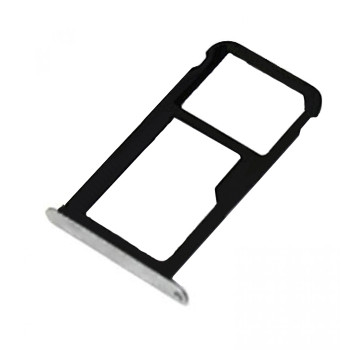 SIM Tray Dual SIM and SD for Huawei P9 Lite - Color: Silver