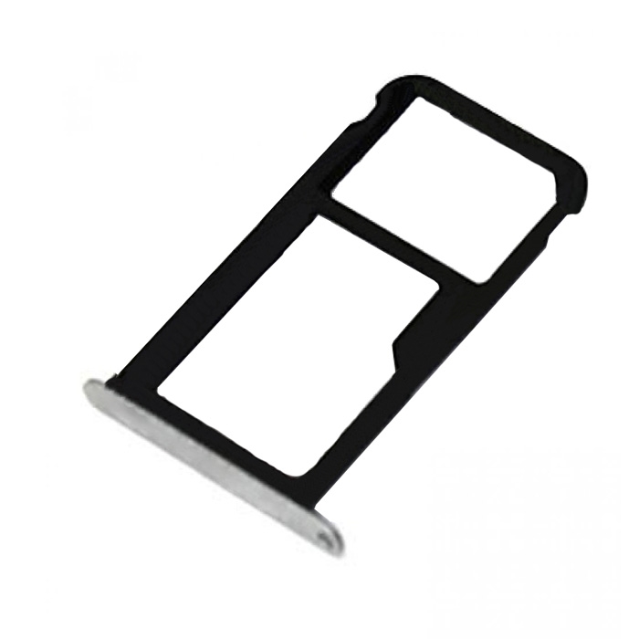 SIM Tray Dual SIM and SD for Huawei P9 Lite - Color: Silver