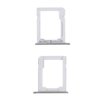 Dual SIM and SD Tray for Samsung Galaxy E5 E500F / E7 E700F - Color: Silver