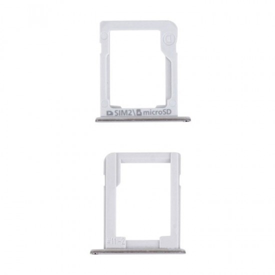 Υποδοχή Κάρτας Dual SIM και SD (SIM Tray) για Samsung Galaxy E5 E500F / E7 E700F - Χρώμα: Ασημί Υποδοχή Κάρτας Dual SIM και SD (SIM Tray) για Samsung Galaxy E5 E500F / E7 E700F - Χρώμα: Ασημί
