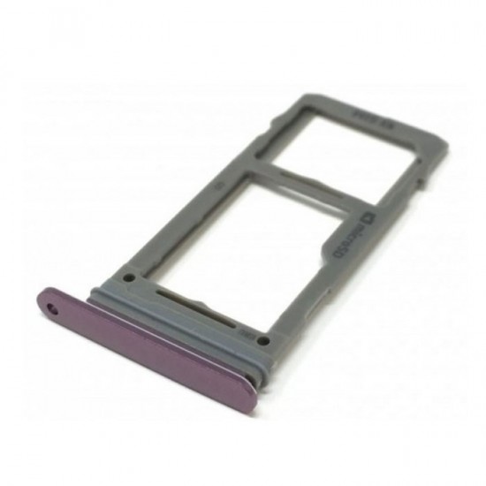 Υποδοχή Κάρτας Single SIM και SD (SIM Tray) για Samsung Galaxy S9 G960F / Galaxy S9 Plus G965F - Χρώμα: Βιολετί