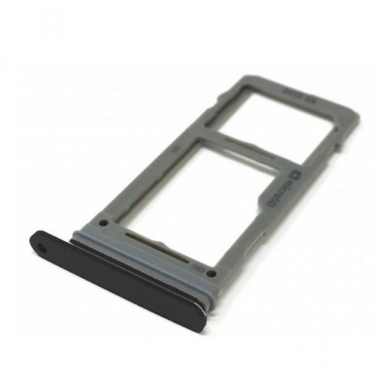 Υποδοχή Κάρτας Single SIM και SD (SIM Tray) για Samsung Galaxy S9 G960F / Galaxy S9 Plus G965F - Χρώμα: Μαύρο