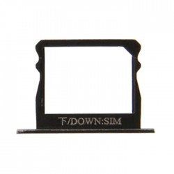 Υποδοχή Κάρτας Single SIM (SIM Tray Down) για Huawei P8 - Χρώμα: Μαύρο