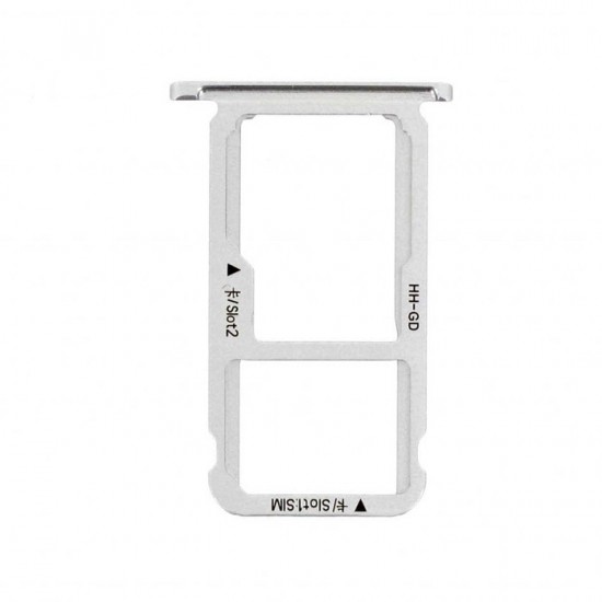 Υποδοχή Κάρτας Dual SIM και SD (SIM Tray) για Huawei Honor 6X/Mate 9 Lite - Χρώμα: Λευκό Υποδοχή Κάρτας Dual SIM και SD (SIM Tray) για Huawei Honor 6X/Mate 9 Lite - Χρώμα: Λευκό