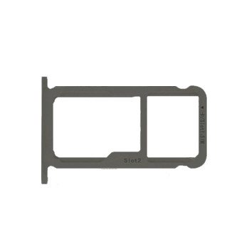 SIM Tray Dual SIM and SD for Huawei Honor 6X/Mate 9 Lite - Color: Black