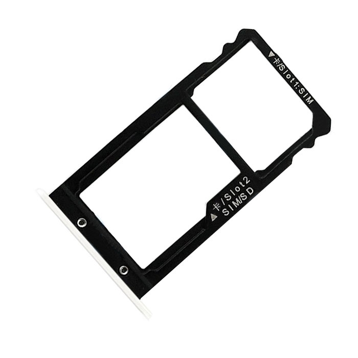 SIM Tray Dual SIM and SD for Huawei Ascend G8/GX8 - Color: Silver