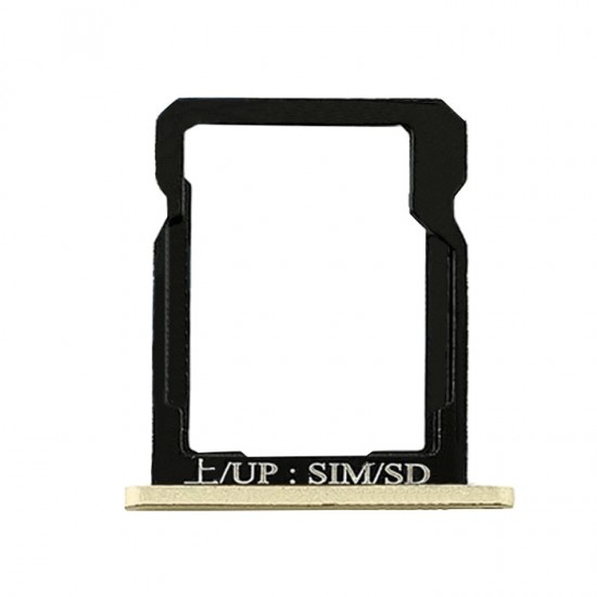Υποδοχή Κάρτας Single SIM και SD (SIM Tray Up) για Huawei Ascend G7 - Χρώμα: Χρυσό