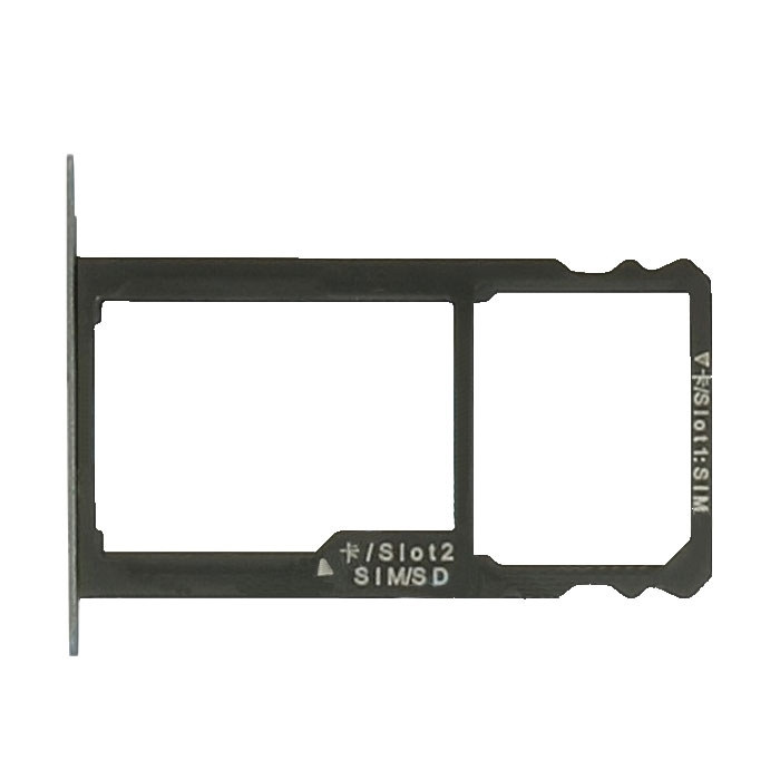 SIM Tray Dual SIM and SD for Huawei Honor 7- Color:Black