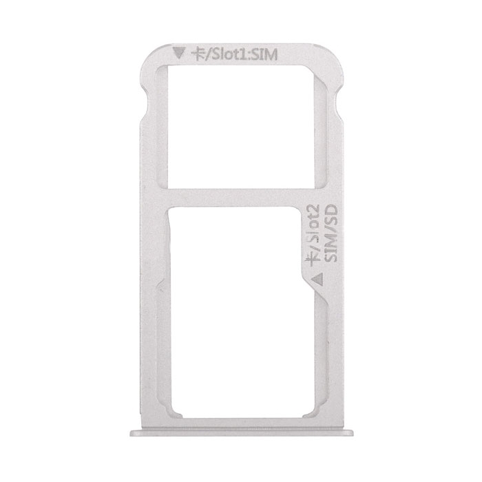 SIM Tray Dual SIM and SD for Huawei Honor 8 - Color: White