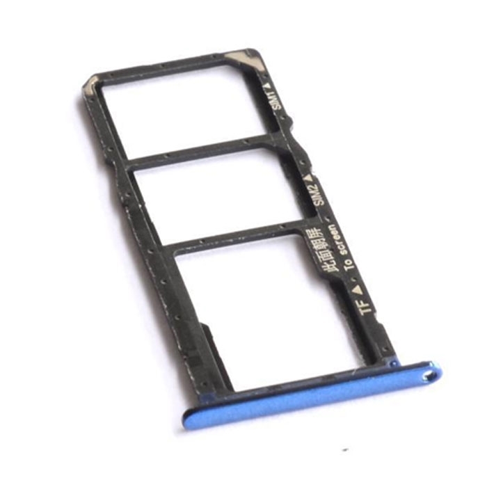 SIM Tray Dual SIM and SD for Huawei Y6 2018/Y6 Prime 2018 - Color:Blue