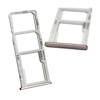 SIM Tray Dual SIM and SD for Huawei Y7 2018/Y7 Prime 2018/Honor 7C - Color: Gold