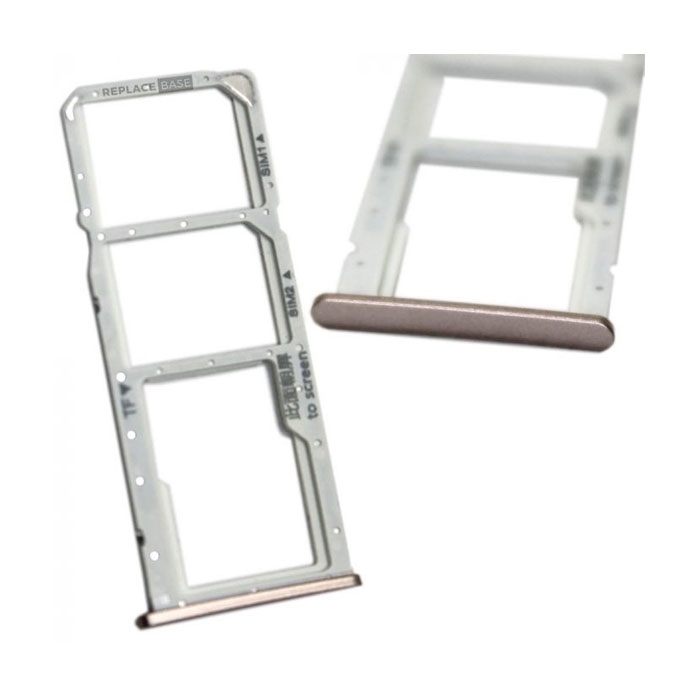 SIM Tray Dual SIM and SD for Huawei Y7 2018/Y7 Prime 2018/Honor 7C - Color: Gold