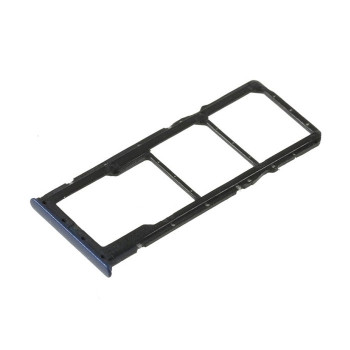 SIM Tray Dual SIM and SD for Huawei Y9 2018 - Color:Blue