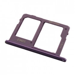 Υποδοχή Κάρτας Dual SIM και SD (SIM Tray) για Samsung Galaxy J6 2018 J600F - Χρώμα: Μωβ