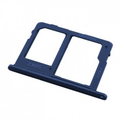 Υποδοχή Κάρτας Dual SIM και SD (SIM Tray) για Samsung Galaxy J6 2018 J600F - Χρώμα: Μπλε