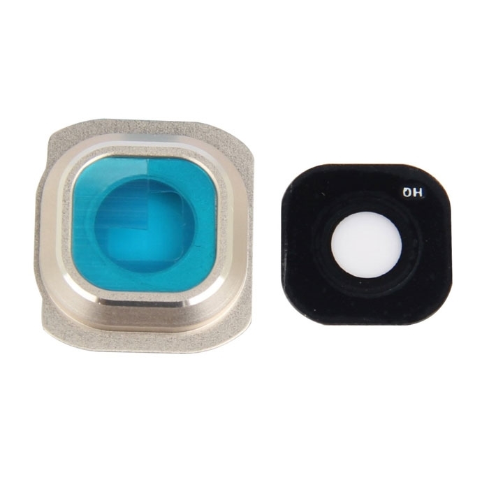 Camera Lens with Frame for Samsung Galaxy S6 G920F - Color: Gold