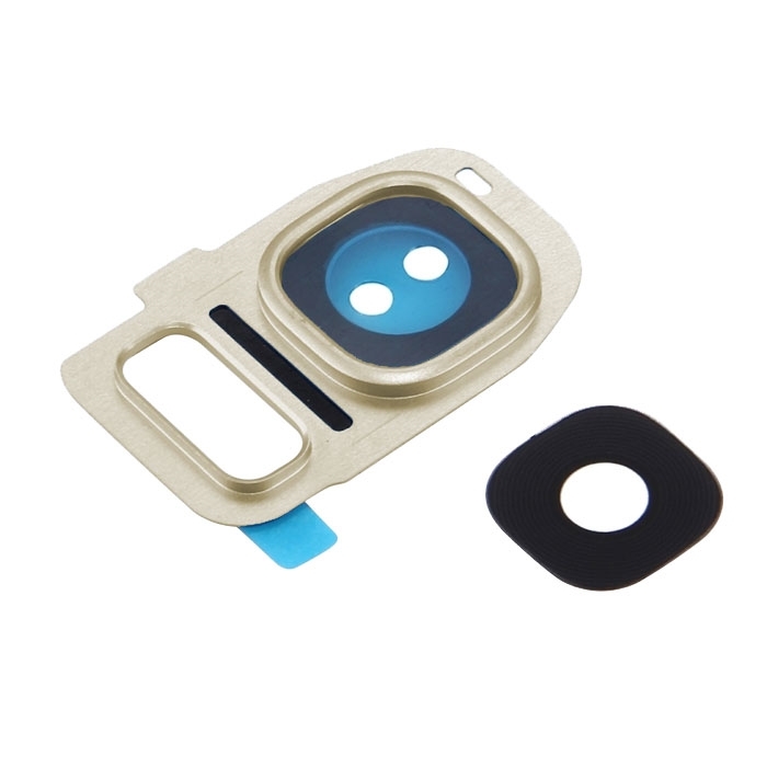 Camera Lens with Frame for Samsung Galaxy S7 G930F - Color: Gold