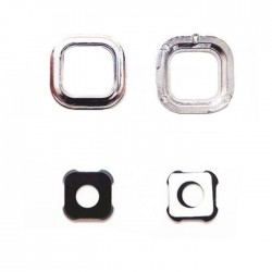 Τζαμάκι κάμερας (Camera Lens) με Πλαίσιο για Samsung Galaxy S Duos S7562/S Duos 2 S7582/Trend Plus S7580 - Χρώμα: Μαύρο
