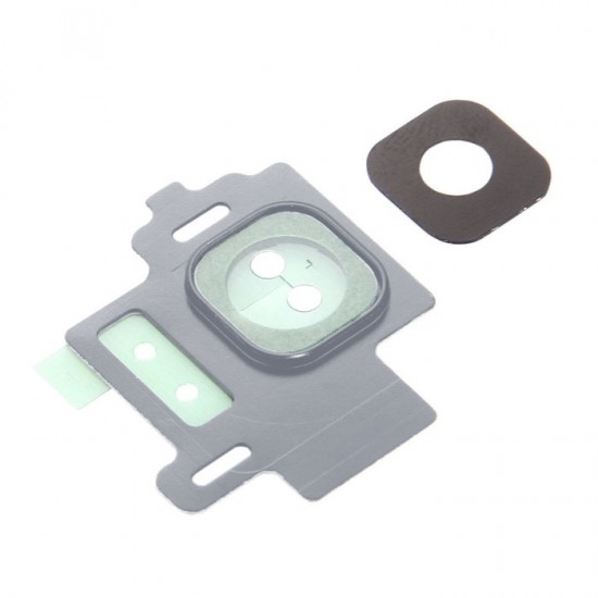 Τζαμάκι κάμερας (Camera Lens) με Πλαίσιο για Samsung Galaxy S8 G950F - Χρώμα: Ασημί