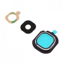 Τζαμάκι κάμερας (Camera Lens) με Πλαίσιο για Samsung Galaxy J7 2016 J710F - Χρώμα: Μαύρο