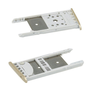 Single SIM Tray for Motorola Μoto G5 / G5 Plus  - Color: Gold