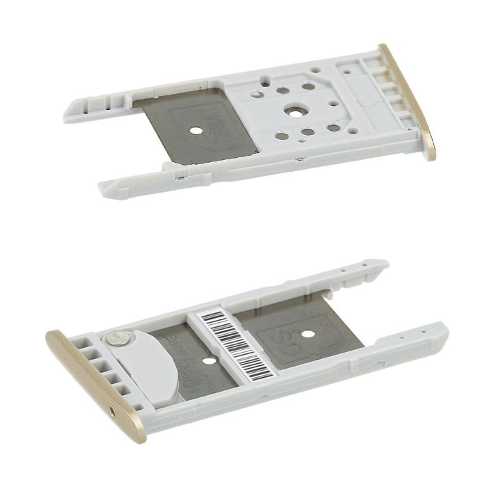 Single SIM Tray for Motorola Μoto G5 / G5 Plus  - Color: Gold