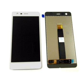 LCD Complete for Nokia 2 - Color: White