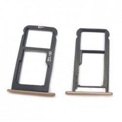 Υποδοχή Κάρτας Dual SIM και SD Tray για ZTE V7 Lite - Χρώμα: Χρυσό