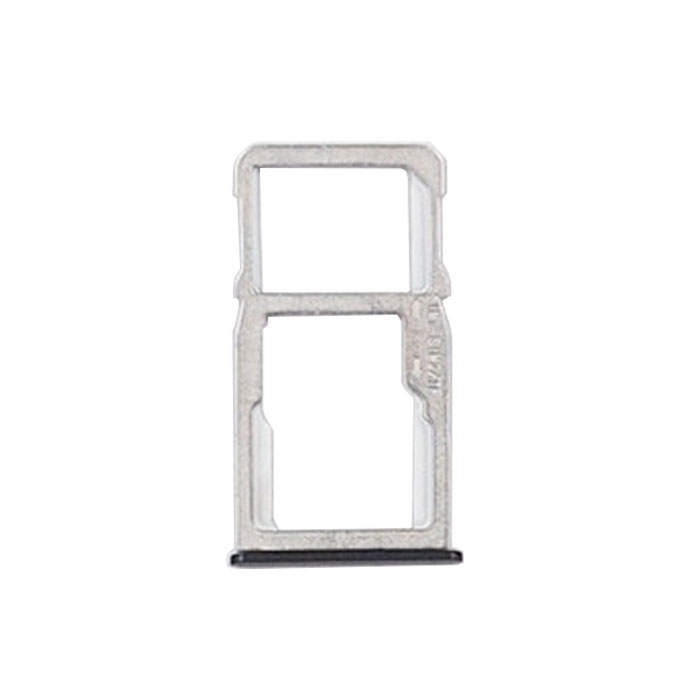 Dual SIM and SD Tray for Meizu M6 Note - Color: Black