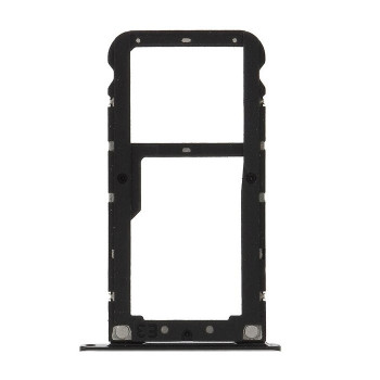 Dual SIM and SD Tray for Xiaomi Redmi 5 Plus - Color: Black