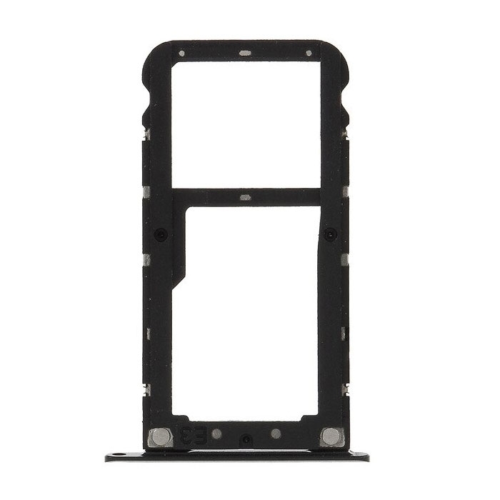 Dual SIM and SD Tray for Xiaomi Redmi 5 Plus - Color: Black