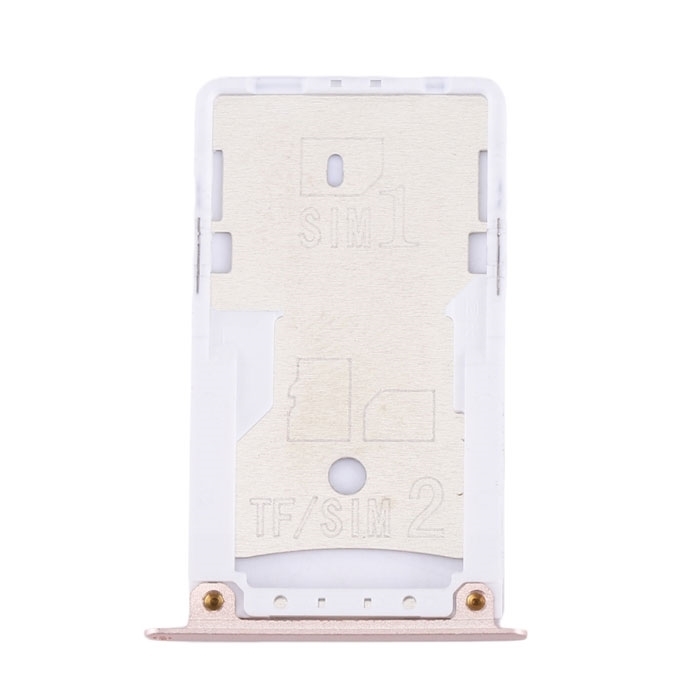 Dual SIM and SD Tray for Xiaomi Redmi 4X - Color: Gold