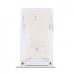 Υποδοχή κάρτας Dual SIM και SD Tray για Xiaomi Redmi 4X - Χρώμα: Ασημί