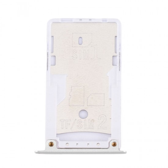 Υποδοχή κάρτας Dual SIM και SD Tray για Xiaomi Redmi 4X - Χρώμα: Ασημί Υποδοχή κάρτας Dual SIM και SD Tray για Xiaomi Redmi 4X - Χρώμα: Ασημί