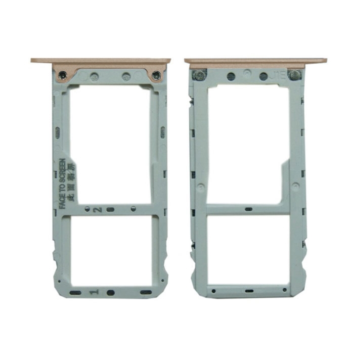 Dual SIM and SD Tray for Xiaomi Redmi Note 5 - Color: Gold