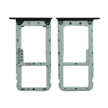 Dual SIM and SD Tray for Xiaomi Redmi Note 5 - Color: Black