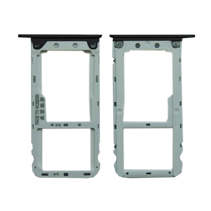 Dual SIM and SD Tray for Xiaomi Redmi Note 5 - Color: Black