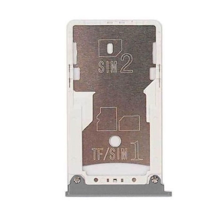 Dual SIM and SD Tray for Xiaomi MI Max / MI Max2 - Color: Silver