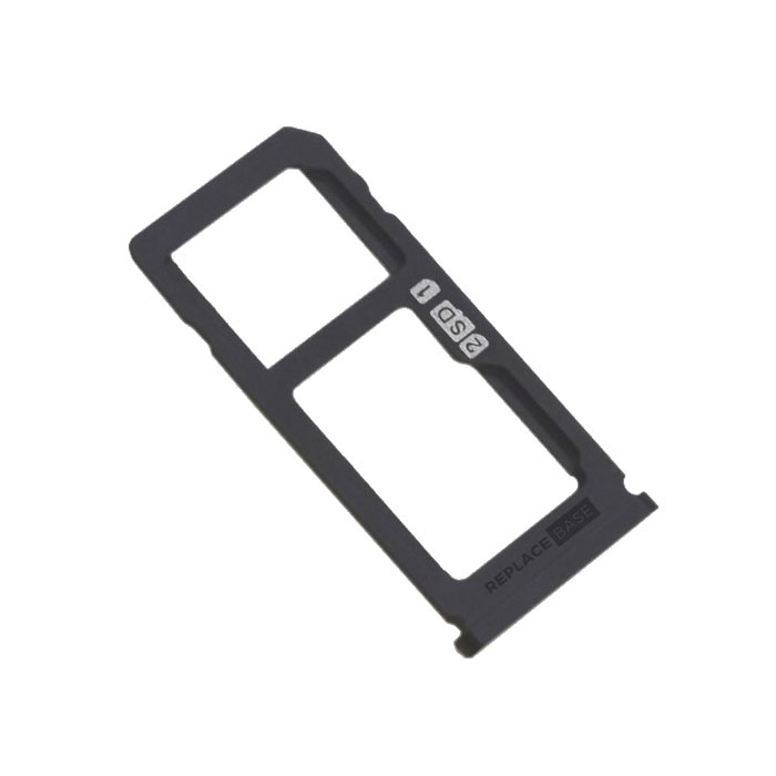 Dual SIM and SD Tray for Nokia 8 - Color: Black