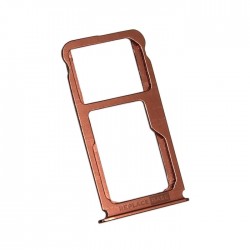 Υποδοχή κάρτας Dual SIM και SD Tray για Nokia 7 Plus - Χρώμα: Καφέ