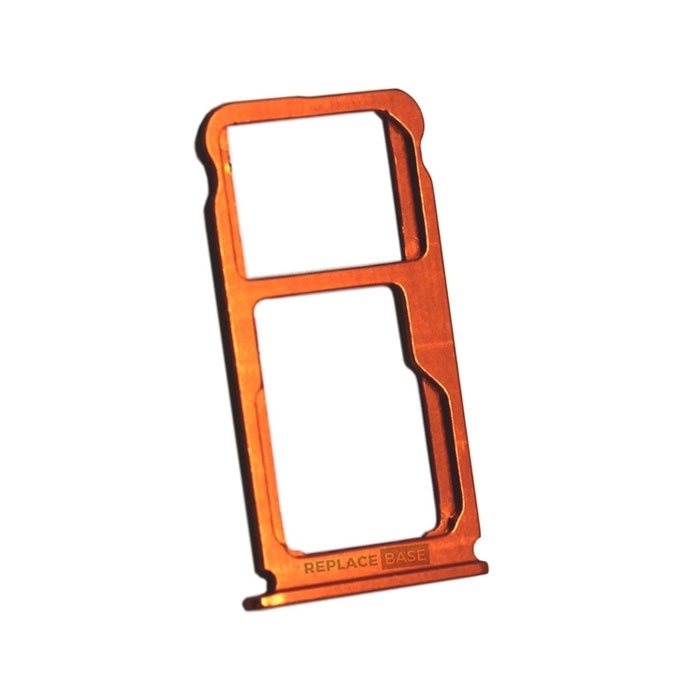 Dual SIM and SD Tray for Nokia 7 Plus - Color: Orange