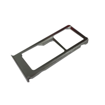 Sim Tray Dual Sim for Nokia 3.1 Plus - Color: Silver