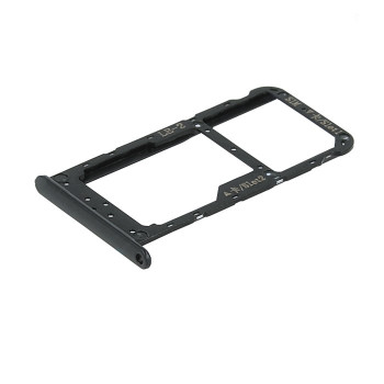 SIM Tray Dual SIM and SD for Huawei Honor 9 Lite - Color: Black