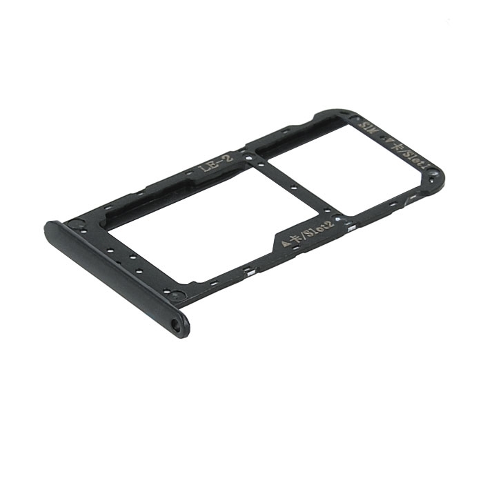 SIM Tray Dual SIM and SD for Huawei Honor 9 Lite - Color: Black