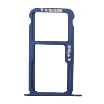 SIM Tray Dual SIM and SD for Huawei Honor 8 - Color: Blue