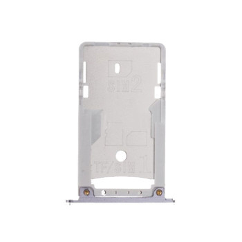 Dual SIM and SD Tray for Xiaomi Redmi Pro - Color: Silver
