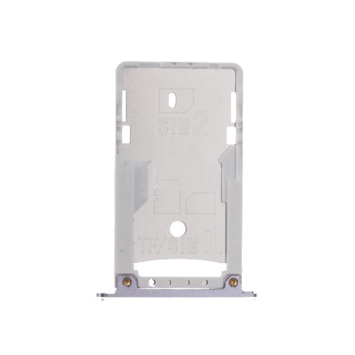 Dual SIM and SD Tray for Xiaomi Redmi Pro - Color: Silver