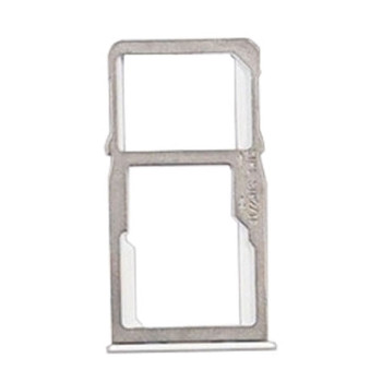 Dual SIM and SD Tray for Meizu M6 Note - Color: Silver