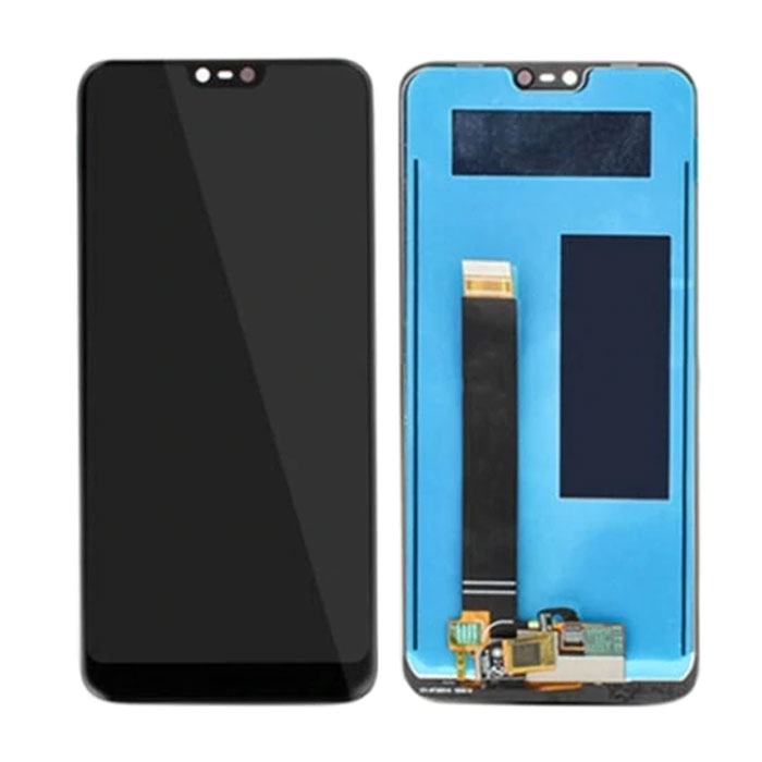LCD Complete for Nokia 7.1 - Color: Black