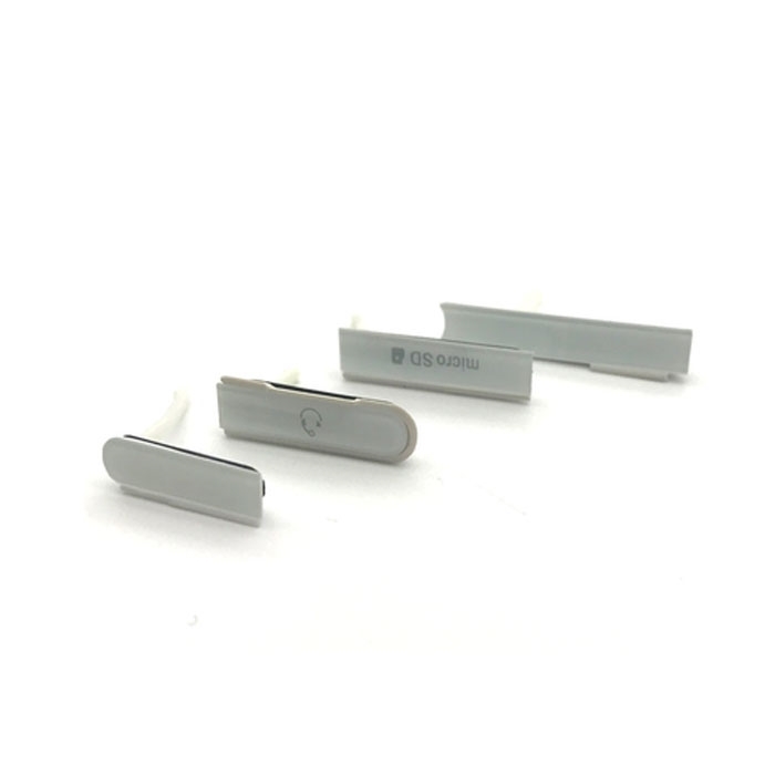 Plastic Flap Covers Set 4In1 for Sony Xperia Z - Color: White